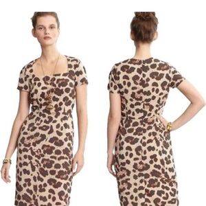 Banana Republic Animal Print Midi Dress